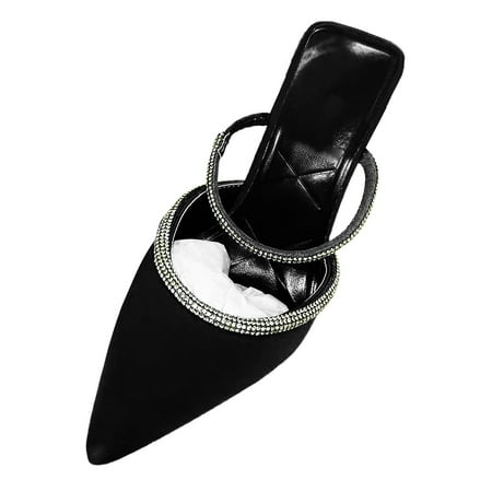 Larisalt High Sandals For Women Women s Open Toe Open Back Stiletto Heel Dress Shoes Perspex Vamp With Bow Sandals Black
Larisalt High Sandals For Women Women s Open Toe Open Back Stiletto Heel Dress Shoes Perspex Vamp With Bow Sandals Black