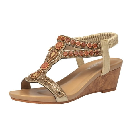 CLZOUD Sandals for Women Wide Width Gold Women Sandals Summer Female Slippers Flat Woman Peep Toe Comfort Slip On Casual Shoes 38
CLZOUD Sandals for Women Wide Width Gold Women Sandals Summer Female Slippers Flat Woman Peep Toe Comfort Slip On Casual Shoes 38