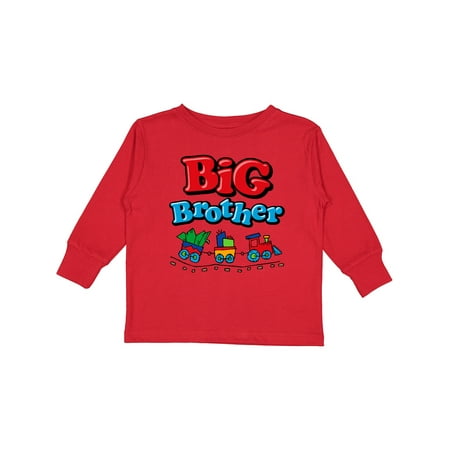 Inktastic Choo Choo Big Brother Gift Toddler Boy Girl Long Sleeve T-Shirt
