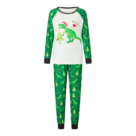 Sprifallbaby Family Matching Christmas Pajamas Dinosaur Christmas Tree Letter Print Tops Pants Sleepwear Set Green 
Sprifallbaby Family Matching Christmas Pajamas Dinosaur Christmas Tree Letter Print Tops Pants Sleepwear Set Green