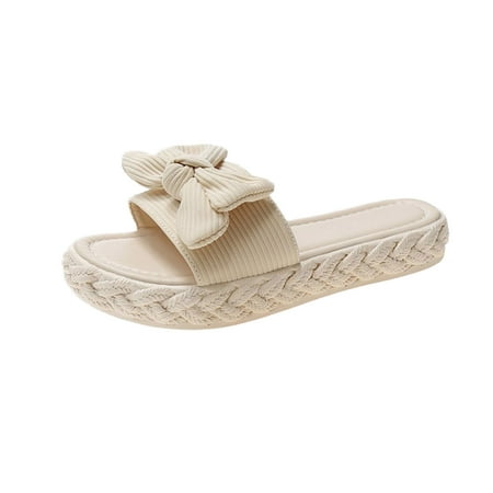 Alueeu ladies shoes casual Summer Fashion Bow Sandals Women s New Large Sandals Beige 37
Alueeu ladies shoes casual Summer Fashion Bow Sandals Women s New Large Sandals Beige 37