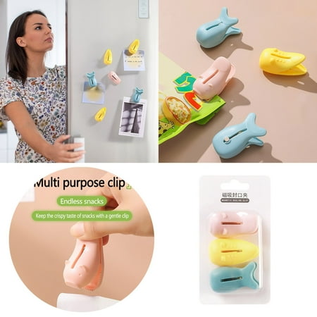 YaChu 3pc Magnetic Food Bag Clips Multi-Purpose Magnetic Clips Serrated Design - Versatile Sealing and Storage for Snacks and More
YaChu 3pc Magnetic Food Bag Clips Multi-Purpose Magnetic Clips Serrated Design - Versatile Sealing and Storage for Snacks and More