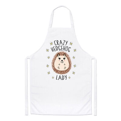 Crazy Hedgehog Lady Chefs Apron - Cute Funny Cooking
