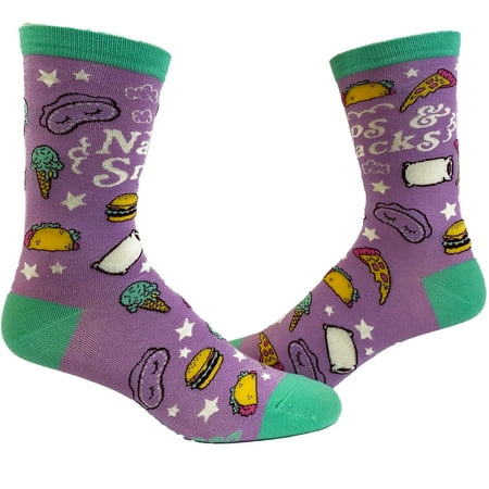 Women s Naps And Snacks Socks Funny Tacos Pizza Sleep Lazy Graphic Novelty Footwear
Women s Naps And Snacks Socks Funny Tacos Pizza Sleep Lazy Graphic Novelty Footwear