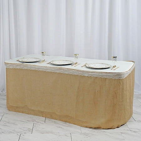 BalsaCircle Natural Brown 14 feet x 29 Burlap Table Skirt - Linens Wedding Party Events Decorations Kitchen Dining Catering
BalsaCircle Natural Brown 14 feet x 29 Burlap Table Skirt - Linens Wedding Party Events Decorations Kitchen Dining Catering