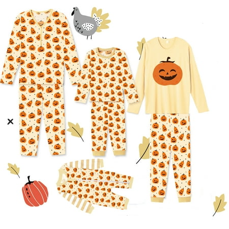 Pumpkin Printed Halloween Matching Family Pajamas Sets Long Sleeve Sleepwear Parent-Child Outfit for Kids Adult
Pumpkin Printed Halloween Matching Family Pajamas Sets Long Sleeve Sleepwear Parent-Child Outfit for Kids Adult