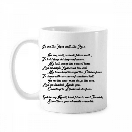 Poetry Quote Tiger Sniff The Rose Mug Pottery Cerac Coffee Porcelain Cup Tableware
Poetry Quote Tiger Sniff The Rose Mug Pottery Cerac Coffee Porcelain Cup Tableware