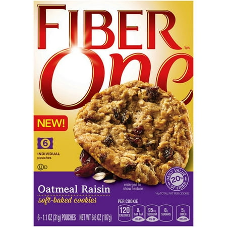 Fiber One? Oatmeal Raisin Soft-Baked Cookies 6 ct. Box