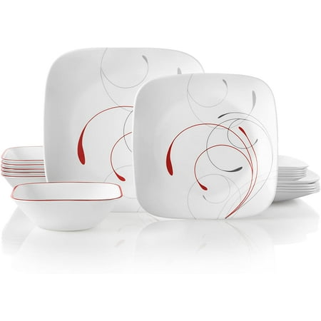 GUVSOETS 18-Piece Service for 6 Dinnerware Set Triple Layer Glass and Chip Resistant Lightweight Square Plates and Bowls Set Timber Shadows
GUVSOETS 18-Piece Service for 6 Dinnerware Set Triple Layer Glass and Chip Resistant Lightweight Square Plates and Bowls Set Timber Shadows