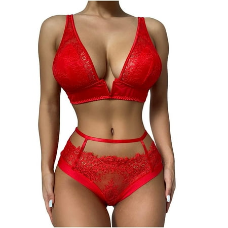Plus Size Lingerie Women Lingerie Corset Lace Free Wire Racy Muslin Sleepwear Underwear Tops+Briefs Crotchless Lingerie for Women Knix Bras for Women Clearance Red L
Plus Size Lingerie Women Lingerie Corset Lace Free Wire Racy Muslin Sleepwear Underwear Tops+Briefs Crotchless Lingerie for Women Knix Bras for Women Clearance Red L