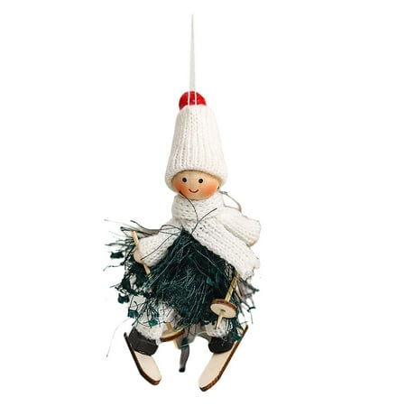 TureClos Knitted Fabric Hanging Pendant Mini Small Wood Christmas Doll Lovely with Lanyard Bright Skin Friendly Xmas Tree Ornaments Green/Boy
TureClos Knitted Fabric Hanging Pendant Mini Small Wood Christmas Doll Lovely with Lanyard Bright Skin Friendly Xmas Tree Ornaments Green/Boy