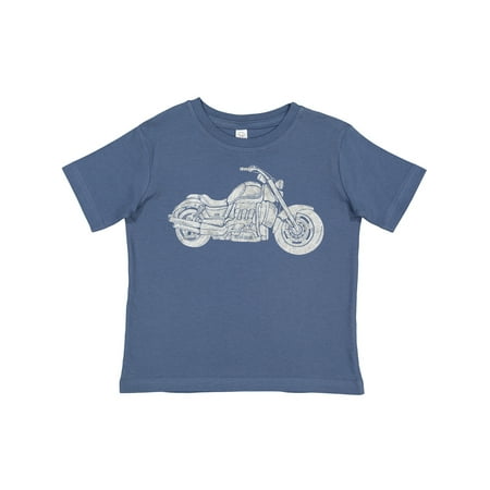 Inktastic Distressed Motorcycle Gift Toddler Boy or Toddler Girl T-Shirt