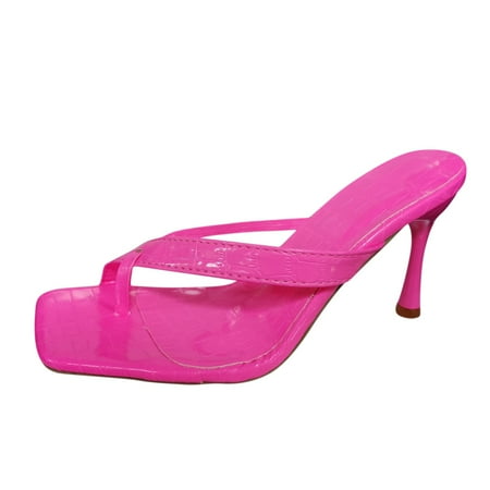 Alueeu ladies shoes casual Fashion Women s High Heels Breathable Lace-up Shoes Casual Sandals Pink 41