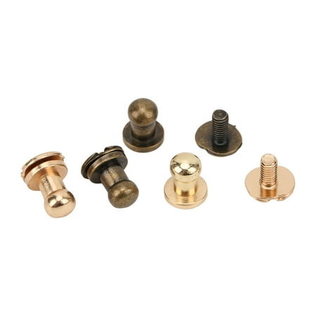 Chicago Screws Round Head Button Stud 200 Sets Widely Used 0.3x0.2in For Case Gold And Bronze Color
Chicago Screws Round Head Button Stud 200 Sets Widely Used 0.3x0.2in For Case Gold And Bronze Color