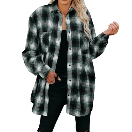 Qufokar Underscrub Shirts Women Womens Plus Size Graphic Tees Women S Flannel Plaid Light Weight Thin Jacket Shirts Raglan Long Sleeve on Chest Pocketed Shirts Coats Shacket
Qufokar Underscrub Shirts Women Womens Plus Size Graphic Tees Women S Flannel Plaid Light Weight Thin Jacket Shirts Raglan Long Sleeve on Chest Pocketed Shirts Coats Shacket