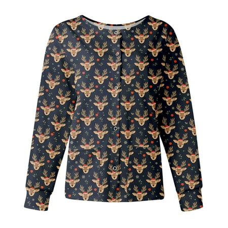 safuny Women s Plus Size Scrubs with Pocket Fall Long Sleeve Round Neck Button Merry Christmas Casual Holiday Lovely Santa Clauss Reindeer Snow Man Tops Trendy Shirts Brown S
safuny Women s Plus Size Scrubs with Pocket Fall Long Sleeve Round Neck Button Merry Christmas Casual Holiday Lovely Santa Clauss Reindeer Snow Man Tops Trendy Shirts Brown S