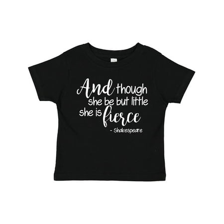 Inktastic Though She Be but Little She is Fierce Quote Shakespeare Gift Toddler Toddler Girl T-Shirt
Inktastic Though She Be but Little She is Fierce Quote Shakespeare Gift Toddler Toddler Girl T-Shirt