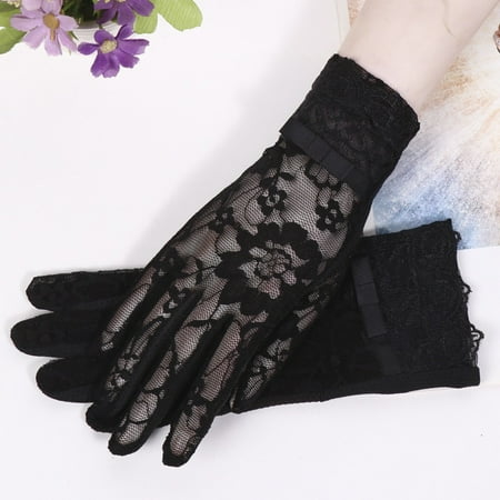 Summer Women Short Sunscreen UV Anti Slip Driving Lace Gloves Full Finger Sun Touch Screen Ladies Bow Dress Gloves White
Summer Women Short Sunscreen UV Anti Slip Driving Lace Gloves Full Finger Sun Touch Screen Ladies Bow Dress Gloves White