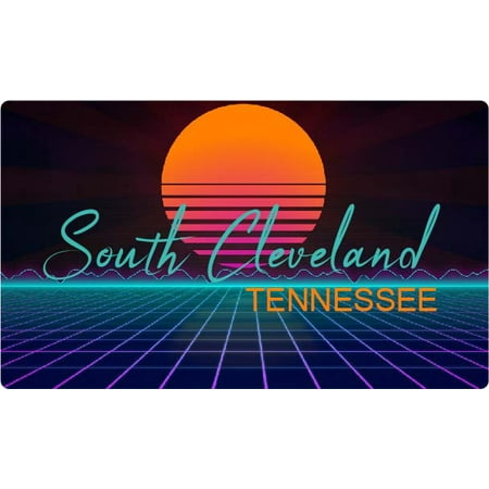 South Cleveland Tennessee 4 X 2.25-Inch Fridge Magnet Retro Neon Design