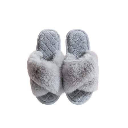 Harsuny Ladies House Breathable Fuzzy Slippers Comfort Slip On Plush Slipper Bedroom Lightweight Criss Cross Winter Warm Shoe Grey 7-7.5
Harsuny Ladies House Breathable Fuzzy Slippers Comfort Slip On Plush Slipper Bedroom Lightweight Criss Cross Winter Warm Shoe Grey 7-7.5