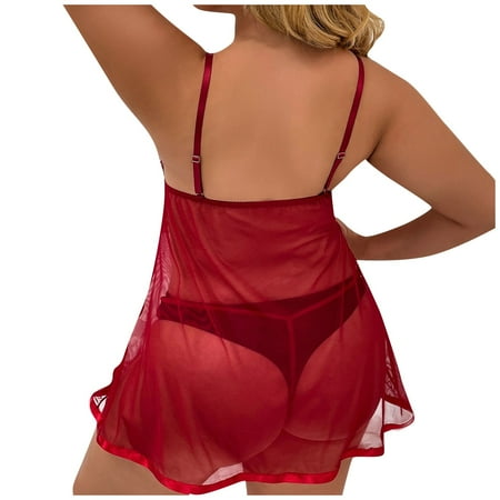 BIZIZA Women s Lace Chemise Nightdress Sexy Lingerie Outfits V Neck Plus Size Babydoll Deep Red XXXL
BIZIZA Women s Lace Chemise Nightdress Sexy Lingerie Outfits V Neck Plus Size Babydoll Deep Red XXXL