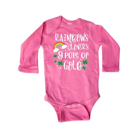 Inktastic St .Patrick s Day Rainbows Clovers & Pots of Gold Gift Baby Boy or Baby Girl Long Sleeve Bodysuit
Inktastic St .Patrick s Day Rainbows Clovers & Pots of Gold Gift Baby Boy or Baby Girl Long Sleeve Bodysuit