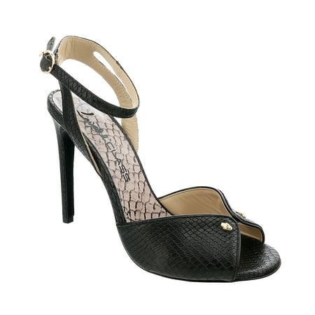 Roberto Cavalli Class Black Opent Toe High Heel Sandal-6.5/7 for Womens