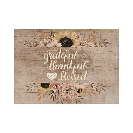 FensXil Placemat Thanksgiving Holiday Decoration Meal Mat Home Kitchen Insulation Cup Mat Anti Scald Linen Western Meal Mat
FensXil Placemat Thanksgiving Holiday Decoration Meal Mat Home Kitchen Insulation Cup Mat Anti Scald Linen Western Meal Mat