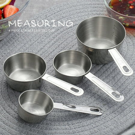 WindC 4Pcs Stainless Steel Measuring Cup Spoon Seasoning Scoop Kitchen Cooking Tools
WindC 4Pcs Stainless Steel Measuring Cup Spoon Seasoning Scoop Kitchen Cooking Tools