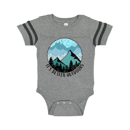 Inktastic It s Better Outdoors Mountains in Blue Distressed Gift Baby Boy or Baby Girl Bodysuit
Inktastic It s Better Outdoors Mountains in Blue Distressed Gift Baby Boy or Baby Girl Bodysuit