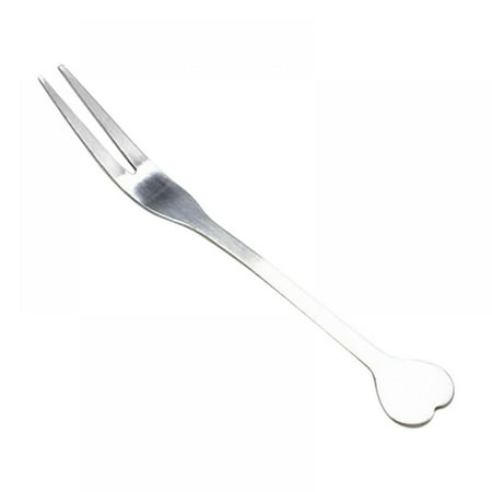 Naiyafly 1Pc Heart Shape Stainless Steel Fork Home Simple Two-tooth Fork Cake Pastry Fork Fork
Naiyafly 1Pc Heart Shape Stainless Steel Fork Home Simple Two-tooth Fork Cake Pastry Fork Fork
