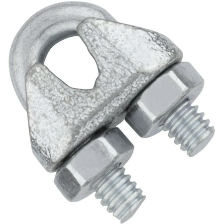 National Hardware - 3230BC 3/16 Wire Cable Clamp - Zinc Plated 
National Hardware - 3230BC 3/16 Wire Cable Clamp - Zinc Plated