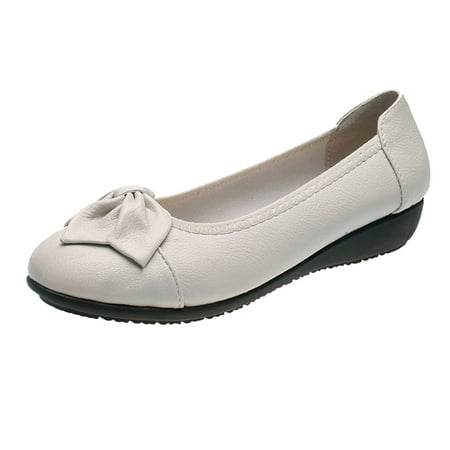 Mackneog Ladies Solid Color Bow Shallow Soft Sole Flat Casual Shoes Gift on Clearance
Mackneog Ladies Solid Color Bow Shallow Soft Sole Flat Casual Shoes Gift on Clearance