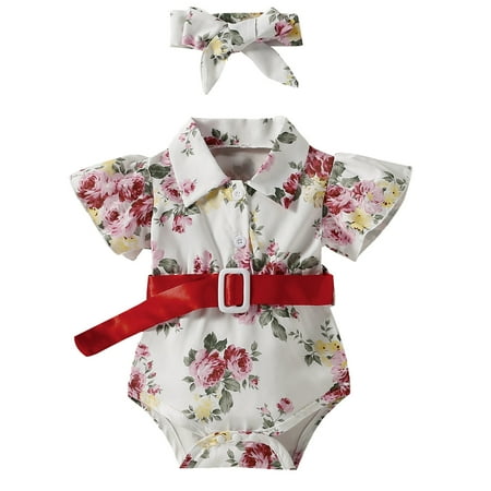 Toddler Kids Girls Cute Floral Flowers Printed Short Sleeves Romper Jumpsuit Hairband Belt Fashion Clothes
Toddler Kids Girls Cute Floral Flowers Printed Short Sleeves Romper Jumpsuit Hairband Belt Fashion Clothes