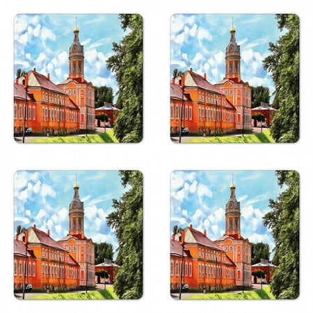 Travel Coaster Set of 4 Famous Historical Landmark European Architecture Theodore in St. Petersburgh Square Hardboard Gloss Coasters Standard Size Multicolor by Ambesonne
Travel Coaster Set of 4 Famous Historical Landmark European Architecture Theodore in St. Petersburgh Square Hardboard Gloss Coasters Standard Size Multicolor by Ambesonne