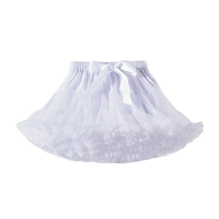 EHTMSAK Toddler Baby Child Children Kids Skirt for Girls Summer Tutu Dress Skirts White One Size