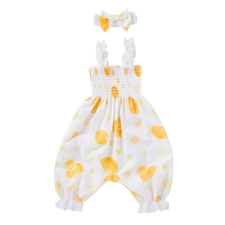 Hwmodou Toddler Girls Bodysuits Leisure Spring Summer Sleeveless Suspenders Fruit Prints Clothes Kids Clothes
Hwmodou Toddler Girls Bodysuits Leisure Spring Summer Sleeveless Suspenders Fruit Prints Clothes Kids Clothes