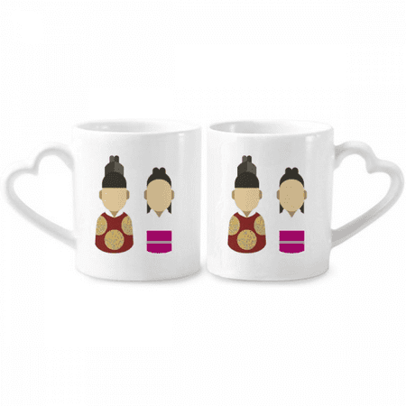 Korea traditional prince and princess Couple Porcelain Mug Set Cerac Lover Cup Heart Handle
Korea traditional prince and princess Couple Porcelain Mug Set Cerac Lover Cup Heart Handle