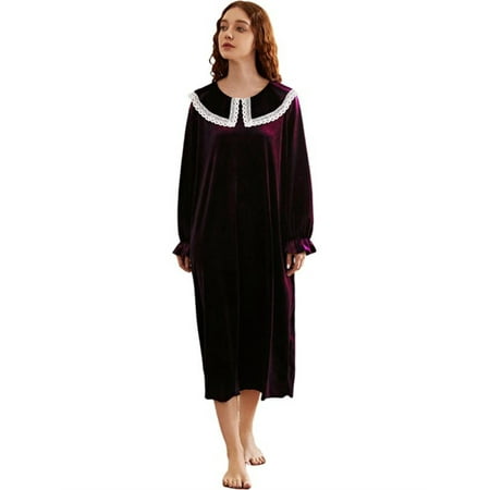 Long Sleeve Nightgown Women s Round Neck Sleepwear Long Nightshirt Full Length Winter Sleep Dress S-XL
Long Sleeve Nightgown Women s Round Neck Sleepwear Long Nightshirt Full Length Winter Sleep Dress S-XL