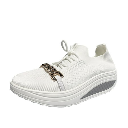 Fsqjgq Women s Breathable Mesh Casual Ladies Fashion Solid Color Breathable Mesh Metal Chain Lace Up Platform Casual Sports Shoes Light Weight Shower Shoes White 42
Fsqjgq Women s Breathable Mesh Casual Ladies Fashion Solid Color Breathable Mesh Metal Chain Lace Up Platform Casual Sports Shoes Light Weight Shower Shoes White 42