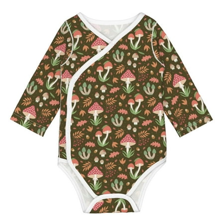 Matuu Mushrooms and Autumn for Baby Long-Sleeve Bodysuit Soft Cotton Comfortable and Breathable Perfect for Newborns and Infants
Matuu Mushrooms and Autumn for Baby Long-Sleeve Bodysuit Soft Cotton Comfortable and Breathable Perfect for Newborns and Infants
