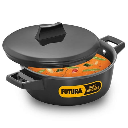 Futura Aluminium Cook N Serve Bowl 2 Liters - Hard Anodised Saucepan & Lid Sauce Pan For Cooking Black Bowl For Serving Black (IACB20)
Futura Aluminium Cook N Serve Bowl 2 Liters - Hard Anodised Saucepan & Lid Sauce Pan For Cooking Black Bowl For Serving Black (IACB20)