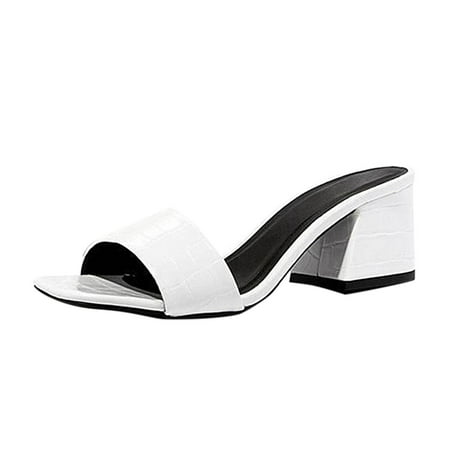 KaLI_store Wedge Sandals for Women Womens Heeled Sandals Braided Open Toe Backless Heels Slip on Strappy Block Heel Slides Sandal White
KaLI_store Wedge Sandals for Women Womens Heeled Sandals Braided Open Toe Backless Heels Slip on Strappy Block Heel Slides Sandal White