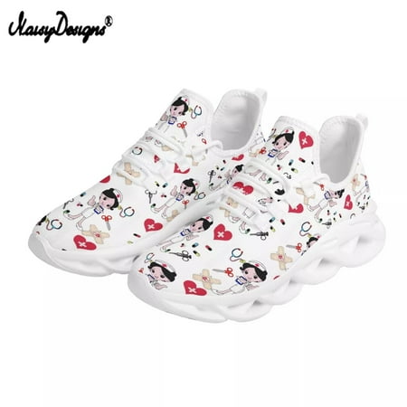 Noisydesigns 3D Nurse Doctor Printing Damping Platform Sneakers for Women Breathable Kintting Mesh Lace up Flat Shoes zapatos
Noisydesigns 3D Nurse Doctor Printing Damping Platform Sneakers for Women Breathable Kintting Mesh Lace up Flat Shoes zapatos