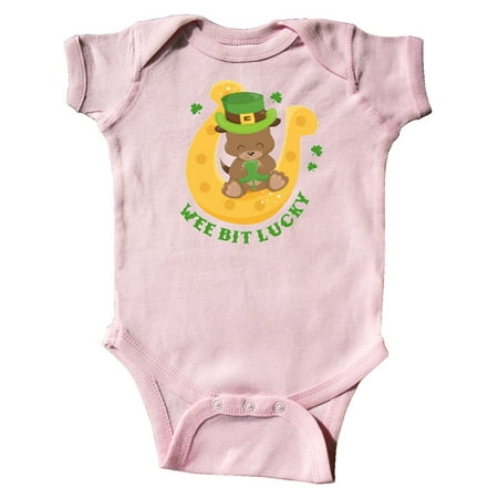 Inktastic Lucky Irish Puppy Gift Baby Boy or Baby Girl Bodysuit