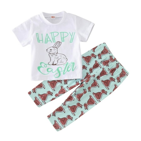 Rovga Boys 2 Piece Outfit Easter Cartoon Short Sleeve Rabbit Prints Tops Pants 2Pcs Outfits Clothes Set For Babys Clothes Boy Outfits
Rovga Boys 2 Piece Outfit Easter Cartoon Short Sleeve Rabbit Prints Tops Pants 2Pcs Outfits Clothes Set For Babys Clothes Boy Outfits