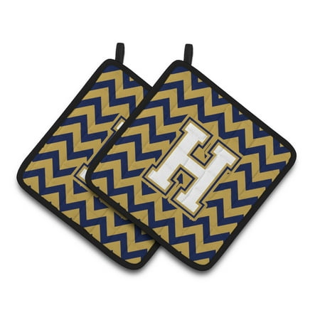 Caroline s Treasures CJ1057-HPTHD Letter H Chevron Navy Blue and Gold Pair of Pot Holders 7.5HX7.5W multicolor
Caroline s Treasures CJ1057-HPTHD Letter H Chevron Navy Blue and Gold Pair of Pot Holders 7.5HX7.5W multicolor