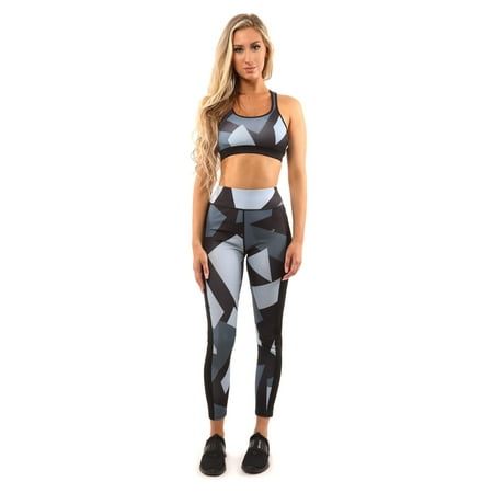 Bondi Set - Leggings & Sports Bra - Black/Grey
