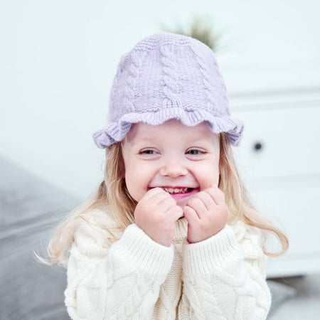 YWDJ 0-3Years Toddler Kids Boy Girl Solid Color Lace Ruffled Warm Knitted Hat Winter Knit Kids Cute Hat Purple
YWDJ 0-3Years Toddler Kids Boy Girl Solid Color Lace Ruffled Warm Knitted Hat Winter Knit Kids Cute Hat Purple