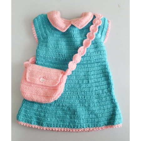 Woonie Short Sleeves Solid Colour Handmade Dress With Sling Bag - Blue
Woonie Short Sleeves Solid Colour Handmade Dress With Sling Bag - Blue